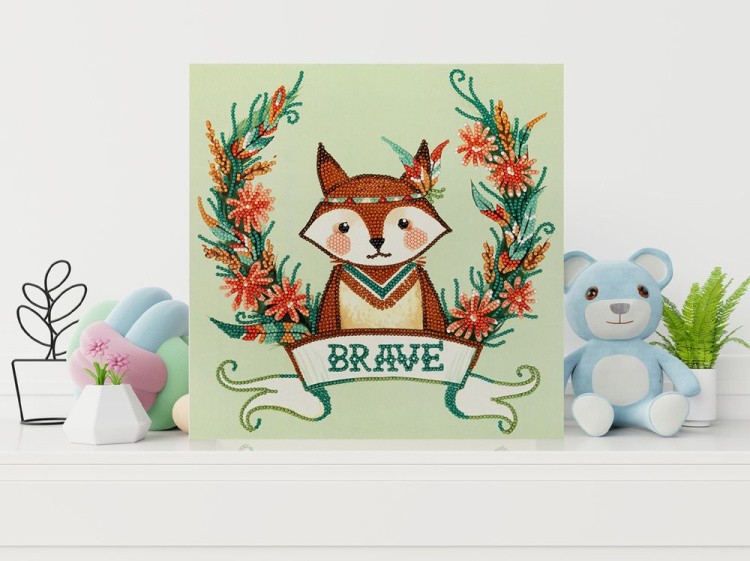 Алмазная вышивка «Храбрый лис» — картинка 4