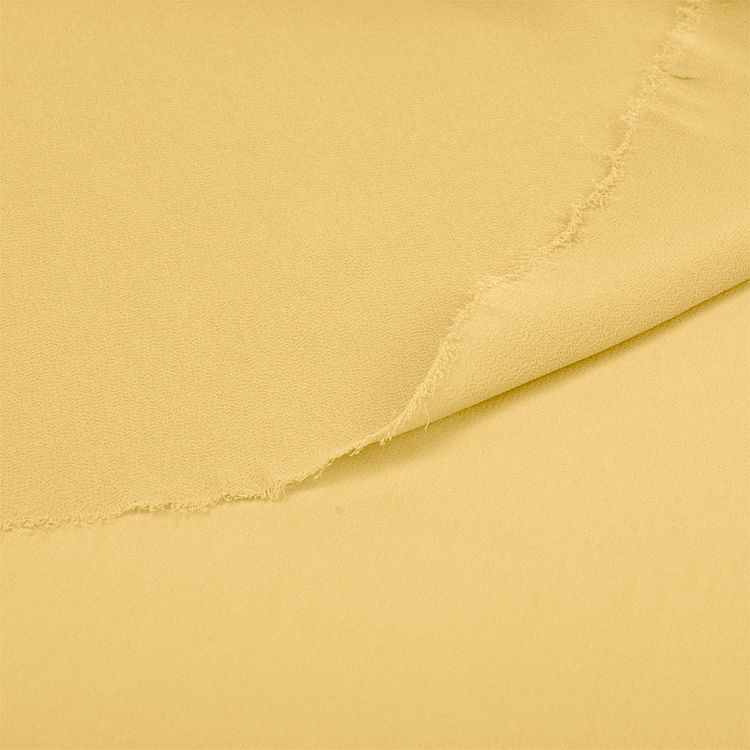 Ткань Креп-шифон, 5 м, ширина 150 см, 105 г/м2, цвет: бледно-желтый, TBY — картинка 4