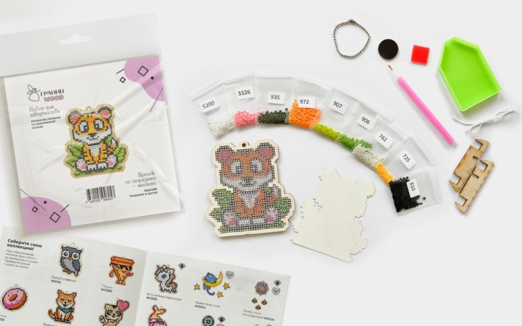 Подвеска «Тигренок в кустах» — картинка 2