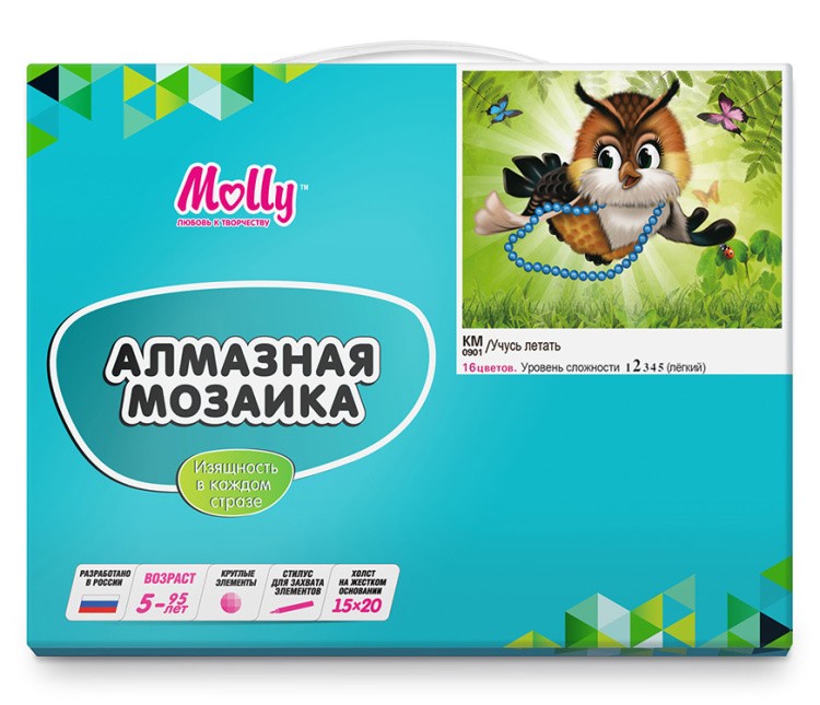 Алмазная вышивка-открытка «Учусь летать» — картинка 6