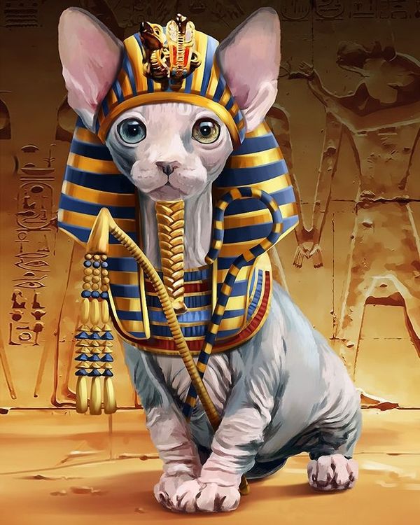 Алмазная вышивка «Египетский кот» — картинка 2