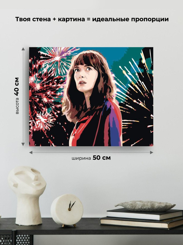 Картина по номерам «Очень странные дела: Джойс Байерс - Вайнона Райдер 2» — картинка 3