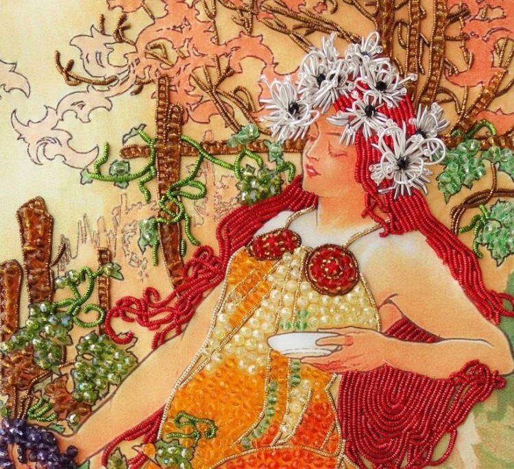 Набор вышивки хрустальными камнями «Осень» — картинка 3