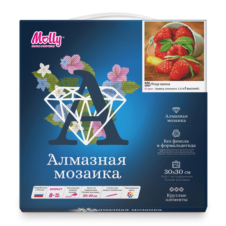 Алмазная вышивка «Ягода малина» — картинка 2