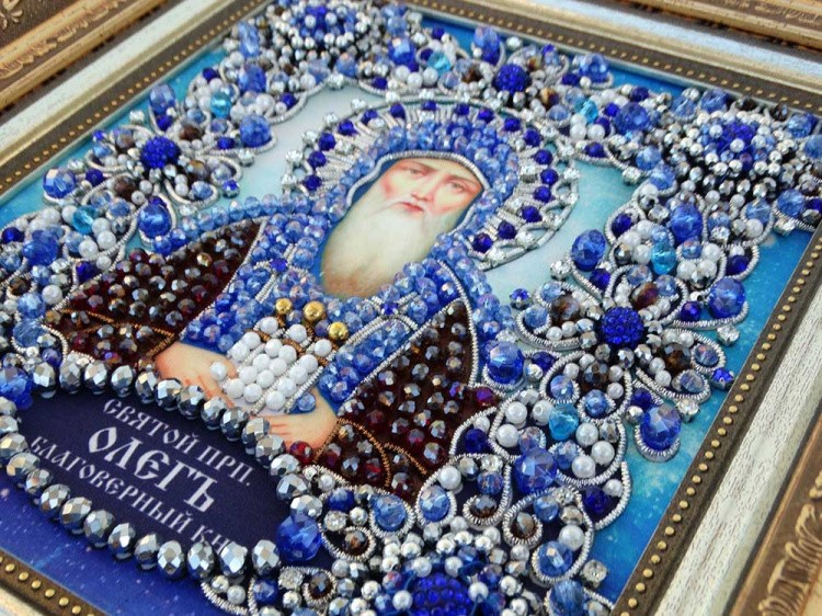 Набор для вышивания хрустальными камнями «Святой Олег» — картинка 12