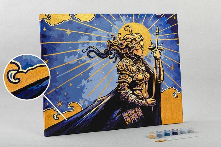 Картина по номерам «Душа воина» — картинка 3