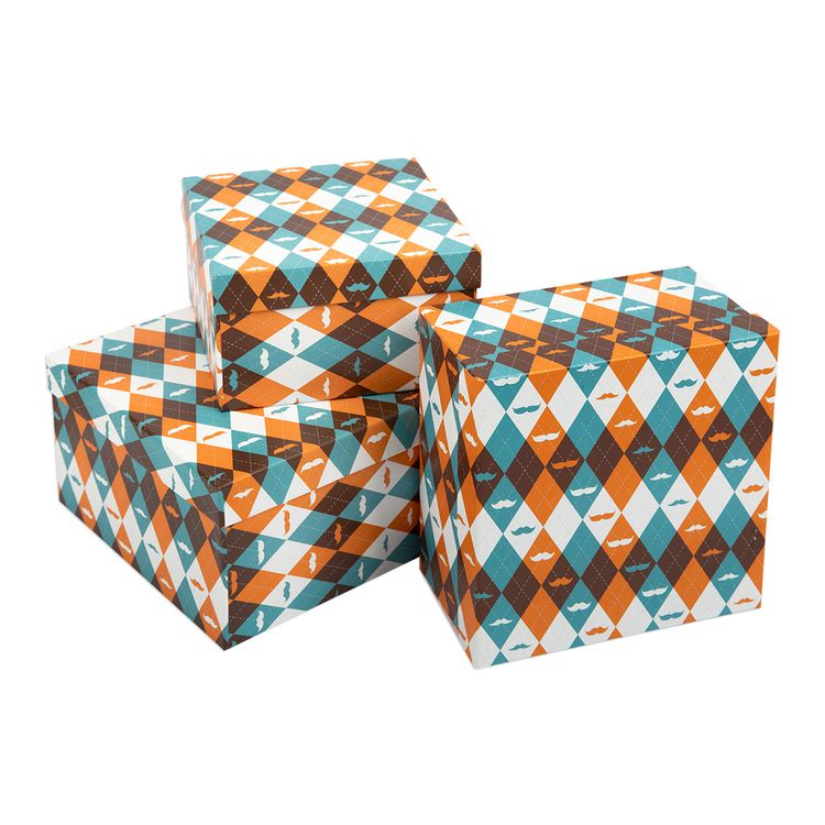 Набор подарочных коробок, форма: квадрат, 3 шт., Stilerra — картинка 2