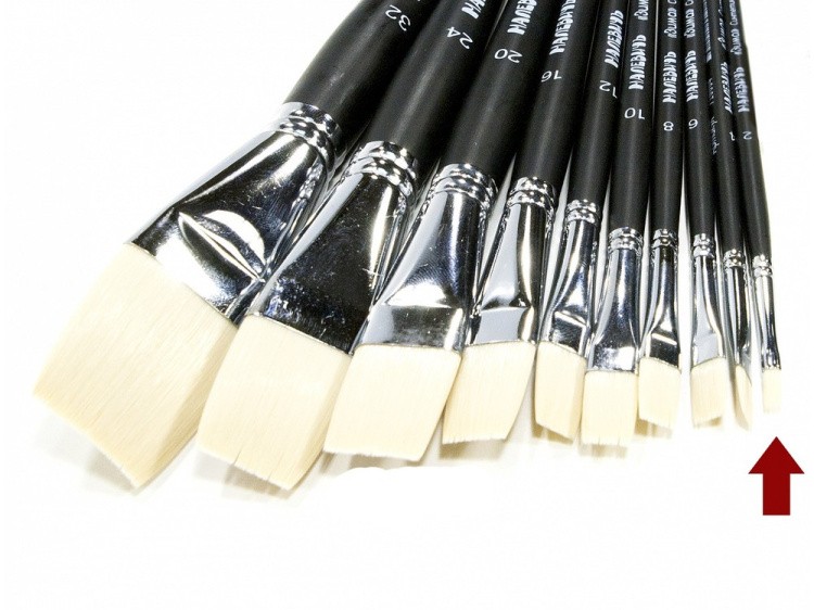 Кисть синтетическая «Зима» плоская №2 — картинка 3