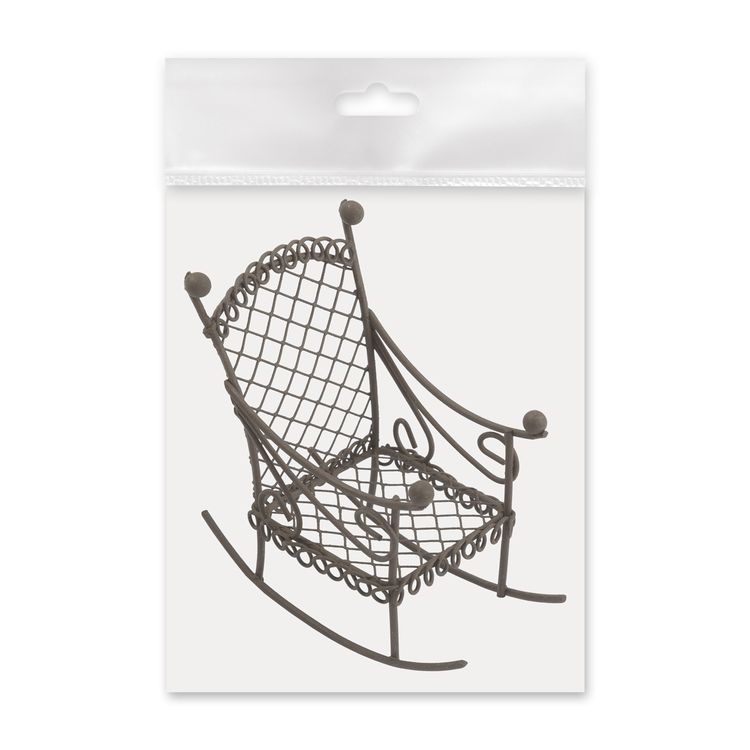 Садовая миниатюра «Кресло-качалка», металл, 8x4,5x7 см, Blumentag — картинка 2