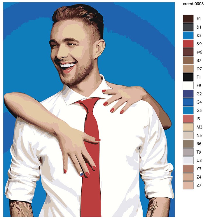 Картина по номерам «Егор Крид 8» — картинка 2