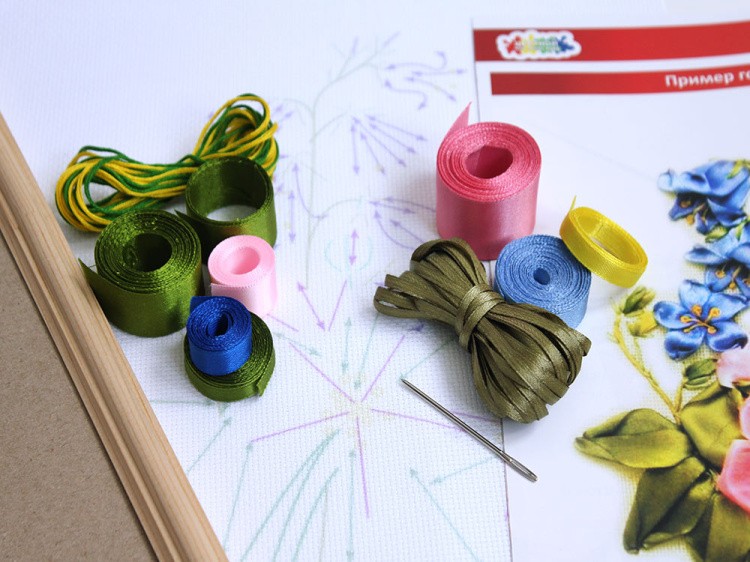 Вышивка лентами «Нежность» — картинка 2