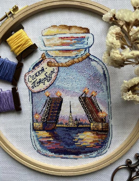 Набор для вышивания «Города в банках. Питер» — картинка 4