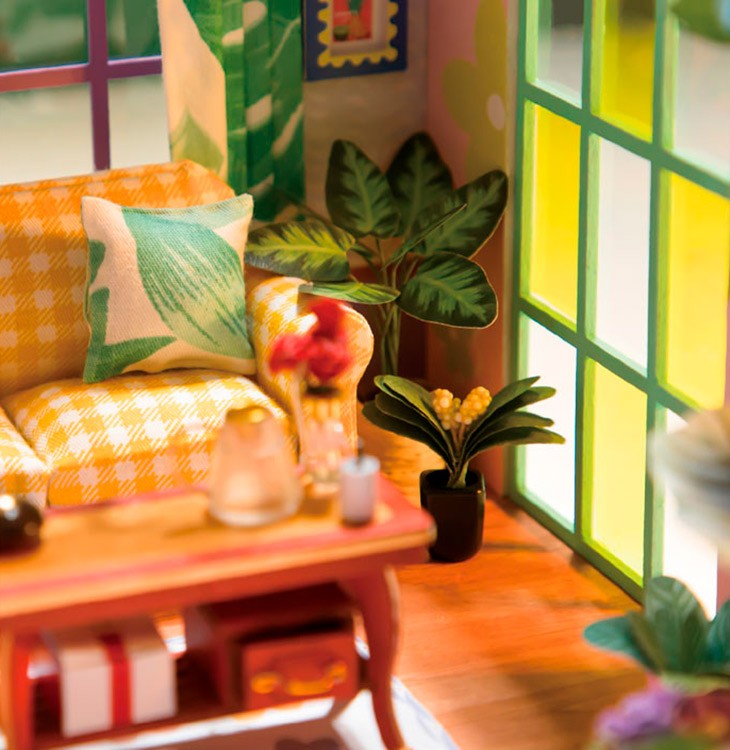 Набор для создания миниатюры (румбокс) «Цветочная лоджия» — картинка 6