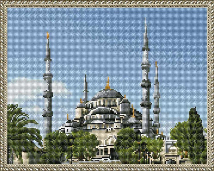 Алмазная вышивка «Стамбул. Голубая мечеть»