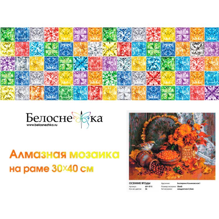 Алмазная вышивка «Осенние ягоды» — картинка 4