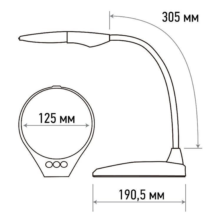 Лупа настольная 3D+12D с подсветкой LED, регулировка яркости, серия EXPERT, белая,  REXANT — картинка 5