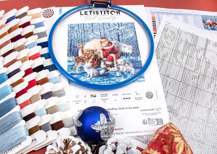Набор для вышивания «Santa and Friends (Санта и друзья)» — картинка 3