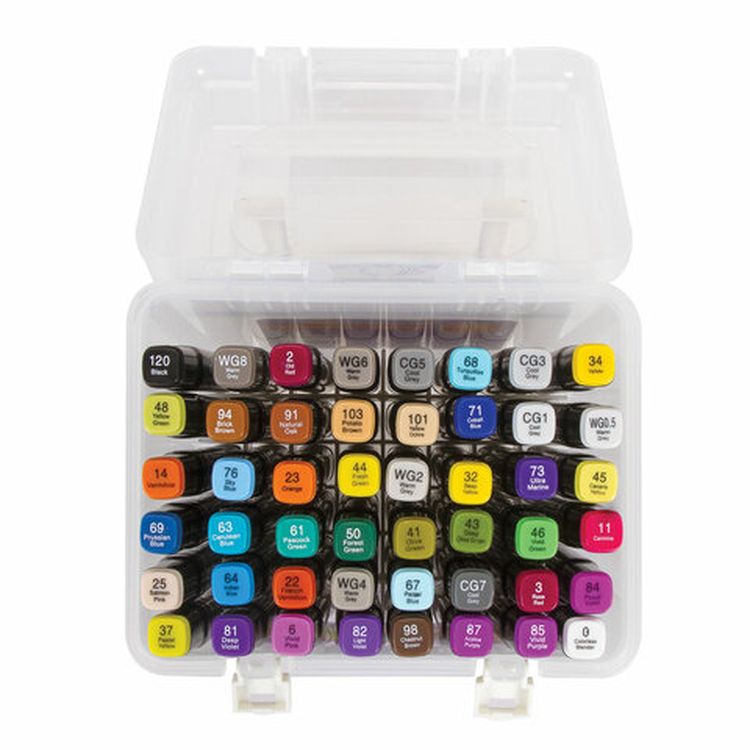 Маркеры для скетчинга двусторонние BRAUBERG ART DEBUT BLACK, цвет: набор 48 цв — картинка 3