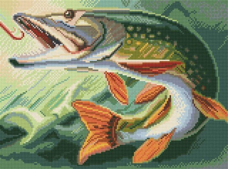 Алмазная вышивка «Щука» — картинка 2