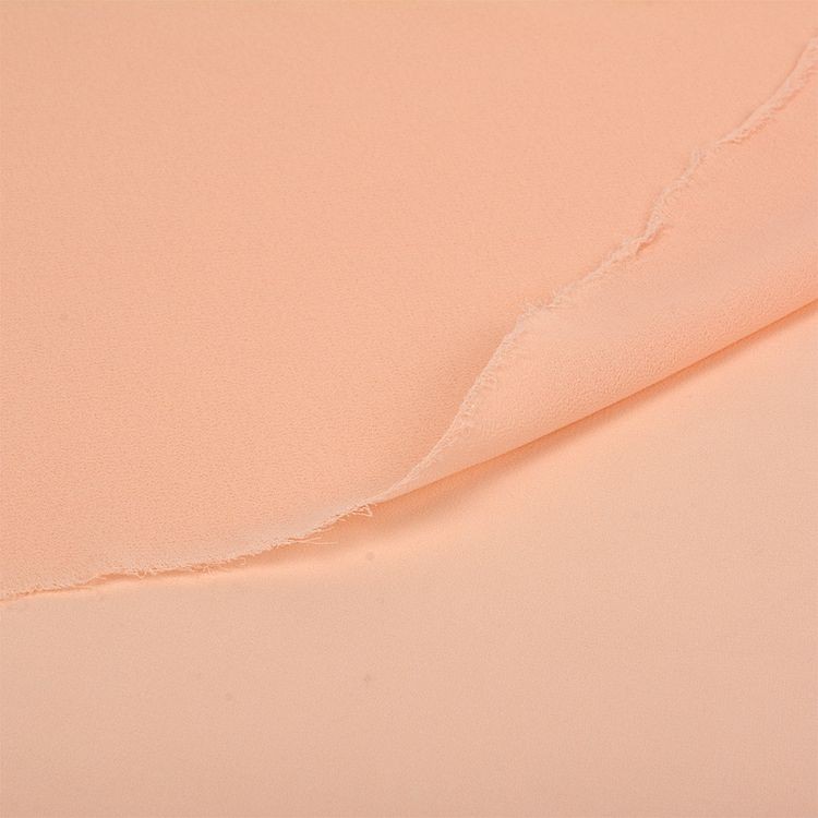 Ткань Креп-шифон, 5 м, ширина 150 см, 105 г/м2, цвет: нежно персиковый, TBY — картинка 4