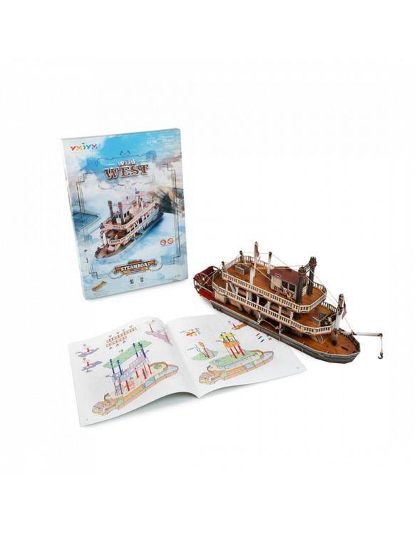 Сборная модель из картона «Дикий запад. Пароход.» — картинка 5