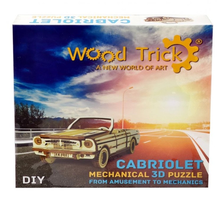 Конструктор из дерева «Кабриолет», Wood Trick — картинка 6