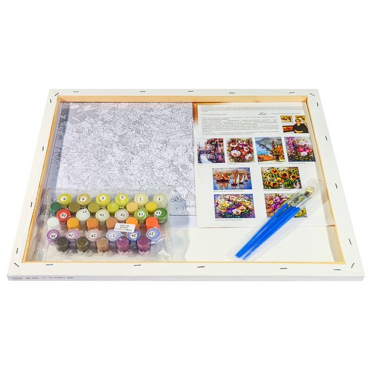 Картина по номерам «Букет с гладиолусами» — картинка 3