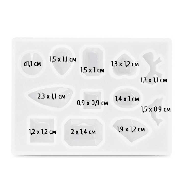 Силиконовый молд Epoxy Master для украшений, 8х6 см — картинка 2