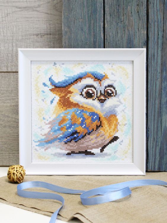 Алмазная вышивка «Задорный совенок» — картинка 3