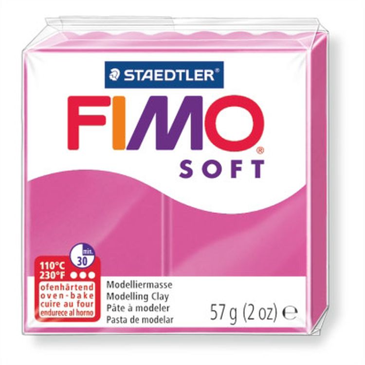 Полимерная глина FIMO Soft, цвет: малиновый, 57 г