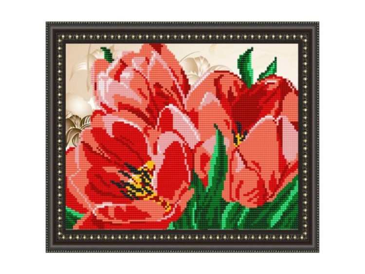 Рисунок на ткани «Тюльпан»