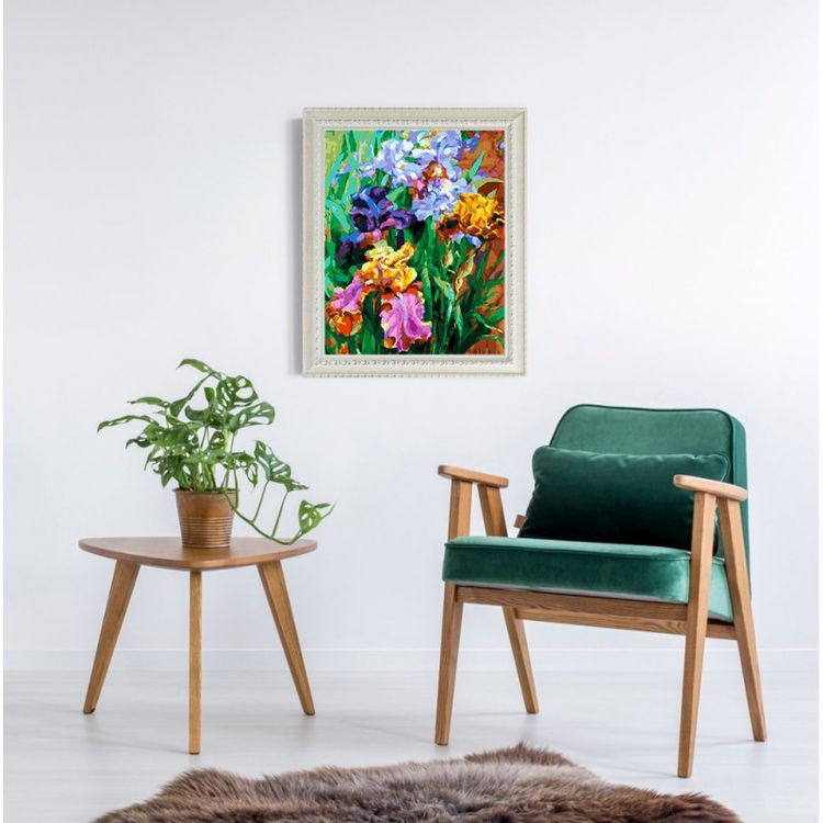 Картина по номерам «Ирисы садовые» — картинка 6