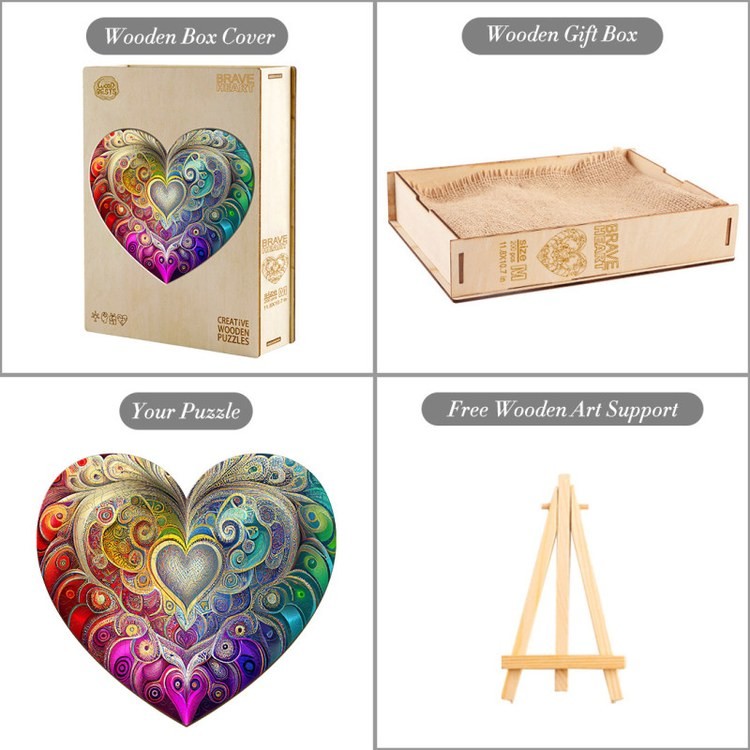 Деревянные пазлы «Храброе Сердце L», Woodbests — картинка 5