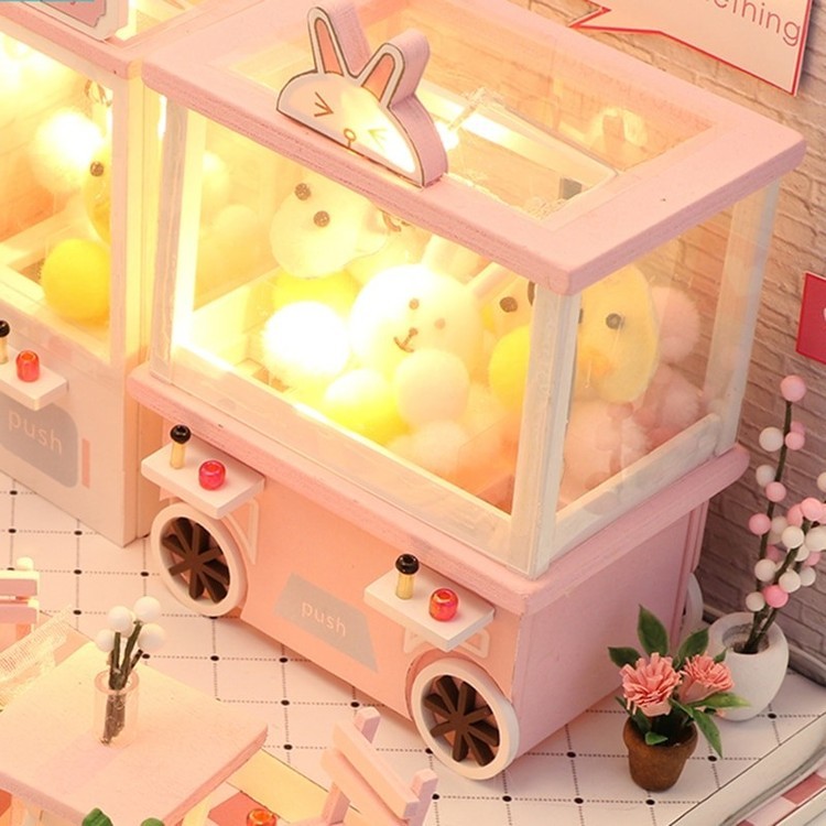 Сборная модель Румбокс. Миниатюрная комната с игрушечными автоматами — картинка 6