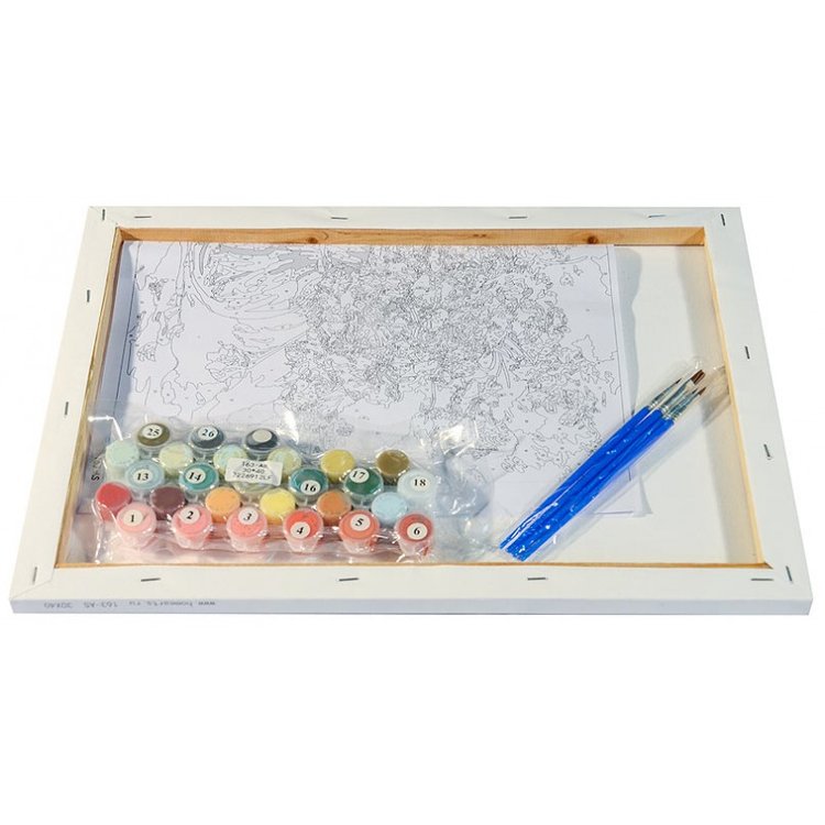 Картина по номерам «Праздничный букет» — картинка 3