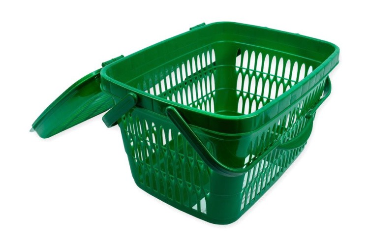Корзина для швейных принадлежностей, пластик, 42x31x27 см, 5 шт., цвет: салатовый, Gamma — картинка 2