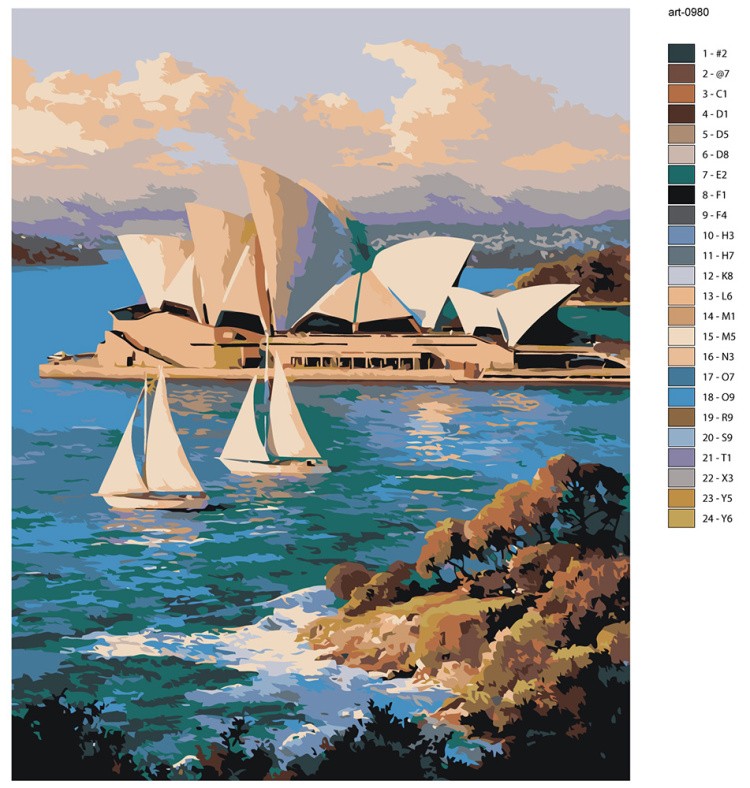 Картина по номерам Город Сидней в Австралии, океан — картинка 2