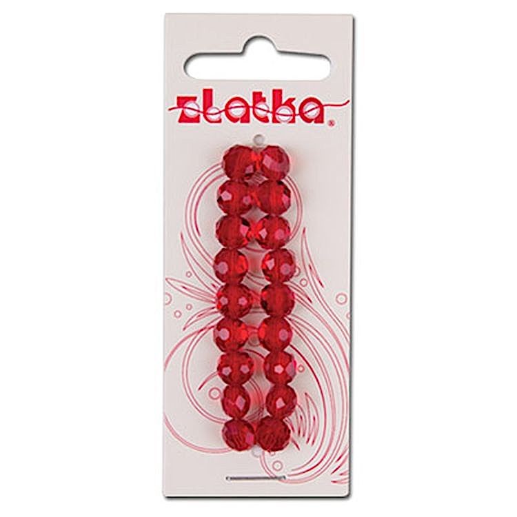 Бусины стеклянные Zlatka 4х3 мм, 32 шт., на нити, стекло, цвет: №29 черный — картинка 2