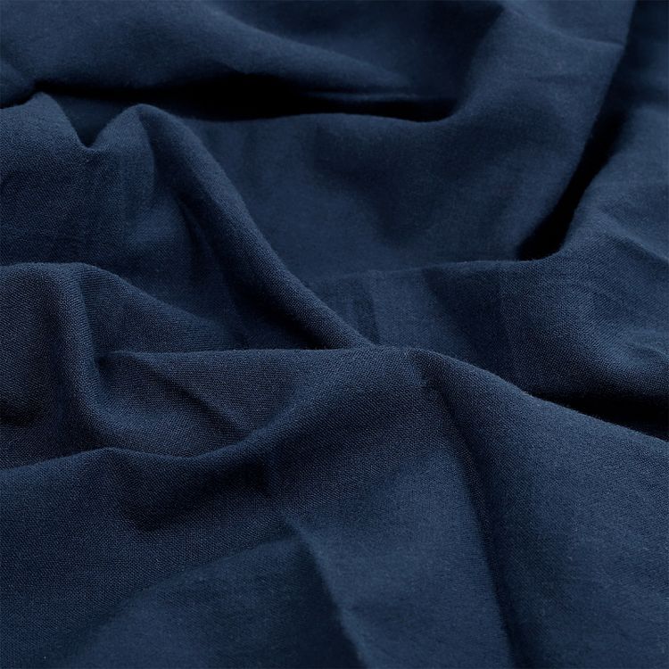 Ткань Хлопок крэш, 1 м х 150 см, 90 г/м², цвет: темно-синий, TBY — картинка 4