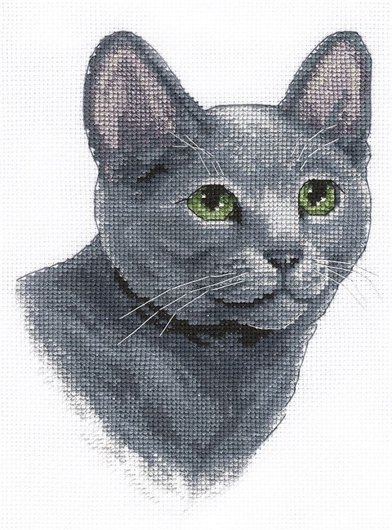 Набор для вышивания «Русская голубая кошка»