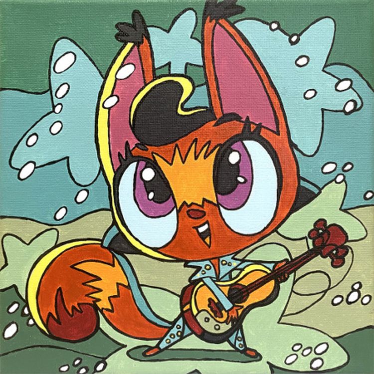 Картина по номерам «Белка-Элвис» — картинка 6