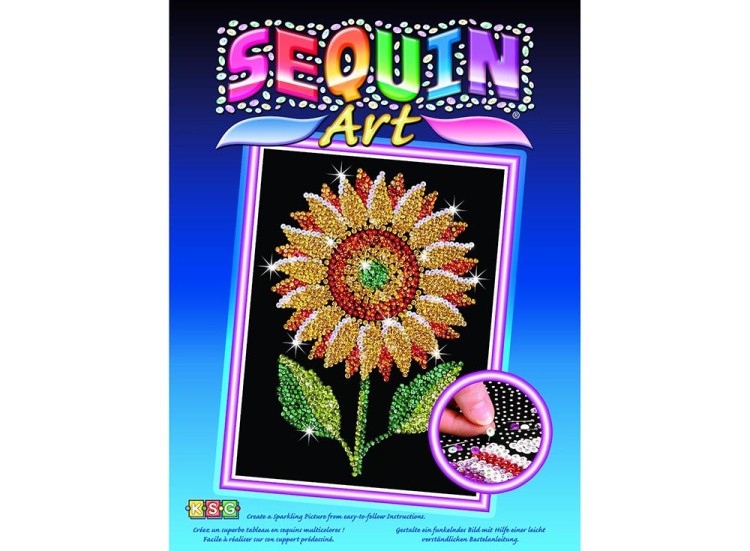 Мозаика из пайеток «Подсолнух» — картинка 2