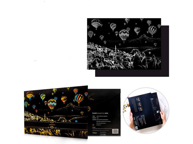 Скретч-картина «Cappadocia» (цветная) — картинка 3