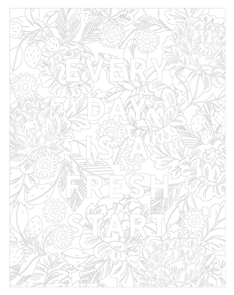 Картина по номерам Надпись мотиватор цветы и клубника — картинка 3