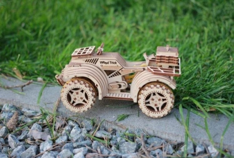 Конструктор из дерева «Квадроцикл», Wood Trick — картинка 4