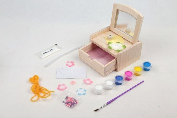 Раскрась и смастери «Шкатулка с зеркальцем» — картинка 9