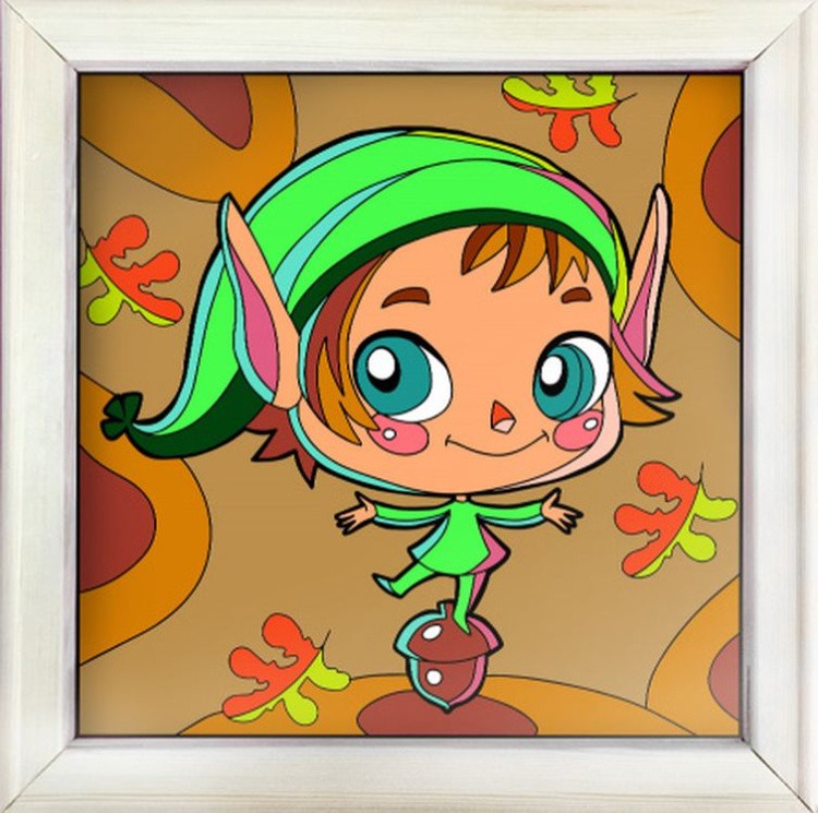 Картина по номерам «Жёлудь» — картинка 3