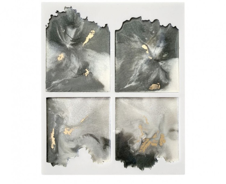 Силиконовый молд для эпоксидной смолы - Квадрат жеода, 23х23 см — картинка 4