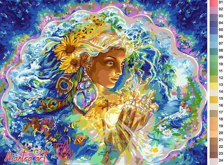 Картина по номерам «Женственность» Жозефины Уолл — картинка 2