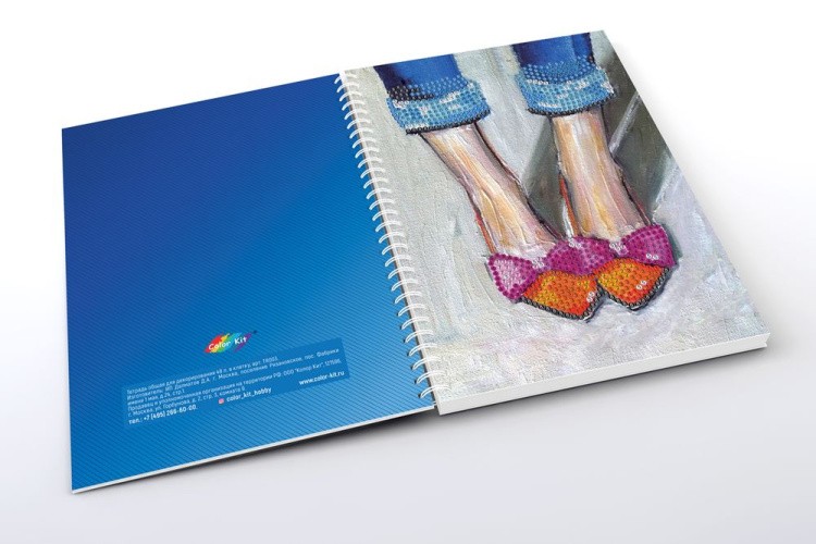 Алмазная мозаика - тетрадь «Туфли» — картинка 5